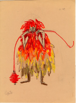 「龍の子太郎」山姥衣装デザイン画