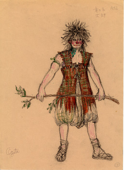 「龍の子太郎」龍の子太郎衣装デザイン画