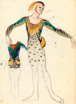 「オシ鳥」衣装デザイン画