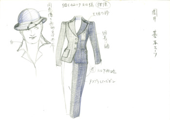 「紙屋町さくらホテル」園井衣装デザイン画