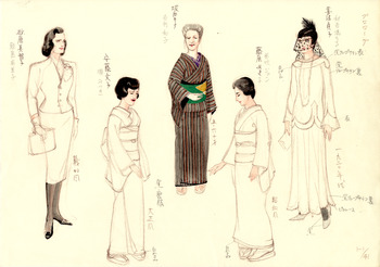 「漂泊者のアリア」プロローグ衣装デザイン画