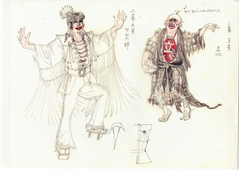 「蜉蝣峠」やみ太郎・立派衣装デザイン画