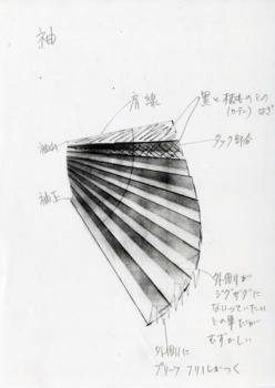 「戻り橋」舞台装置図