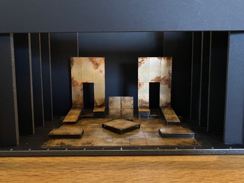 「ランボルギーニに乗って」模型写真