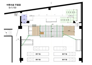 「唐版・俳優修行」平面図