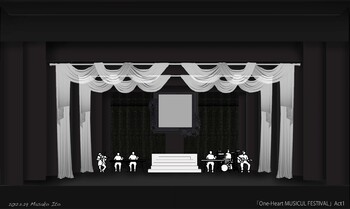 「ONE-HEART MUSICAL FESTIVAL」各場デザイン画
