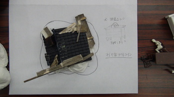 「水鶏」侯爵夫人・次郎太衣装デザイン画