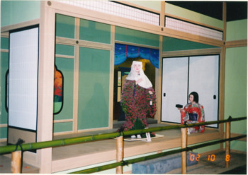 名古屋城菊人形展「前田利家とまつ」飾り写真