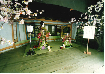 名古屋城菊人形展「豊臣秀吉」〜花ひらく出世絵巻〜飾り写真