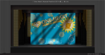 「ONE HEART MUSICAL FESTIVAL 2014 夏」デザイン画