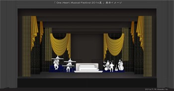 「ONE HEART MUSICAL FESTIVAL 2014 夏」デザイン画