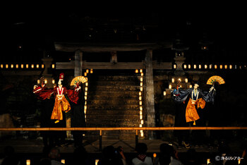 「ザ・能勢人形浄瑠璃 神社公演」 舞台写真