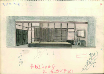 「五右衛門釜煎り」舞台装置図