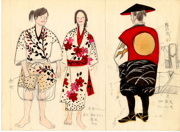 「天守物語」衣装デザイン画