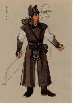 「建・TAKERU」兵の長衣装デザイン画