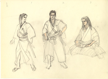「黒船ー夜明け」衣装スケッチ