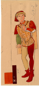 「ロミオとジュリエット」衣装デザイン画