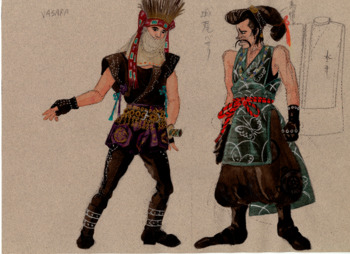 「流浪伝説」バサラ衣装デザイン画